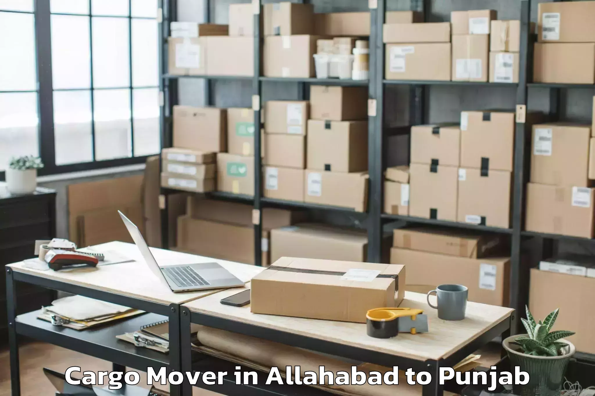 Trusted Allahabad to Begowal Cargo Mover